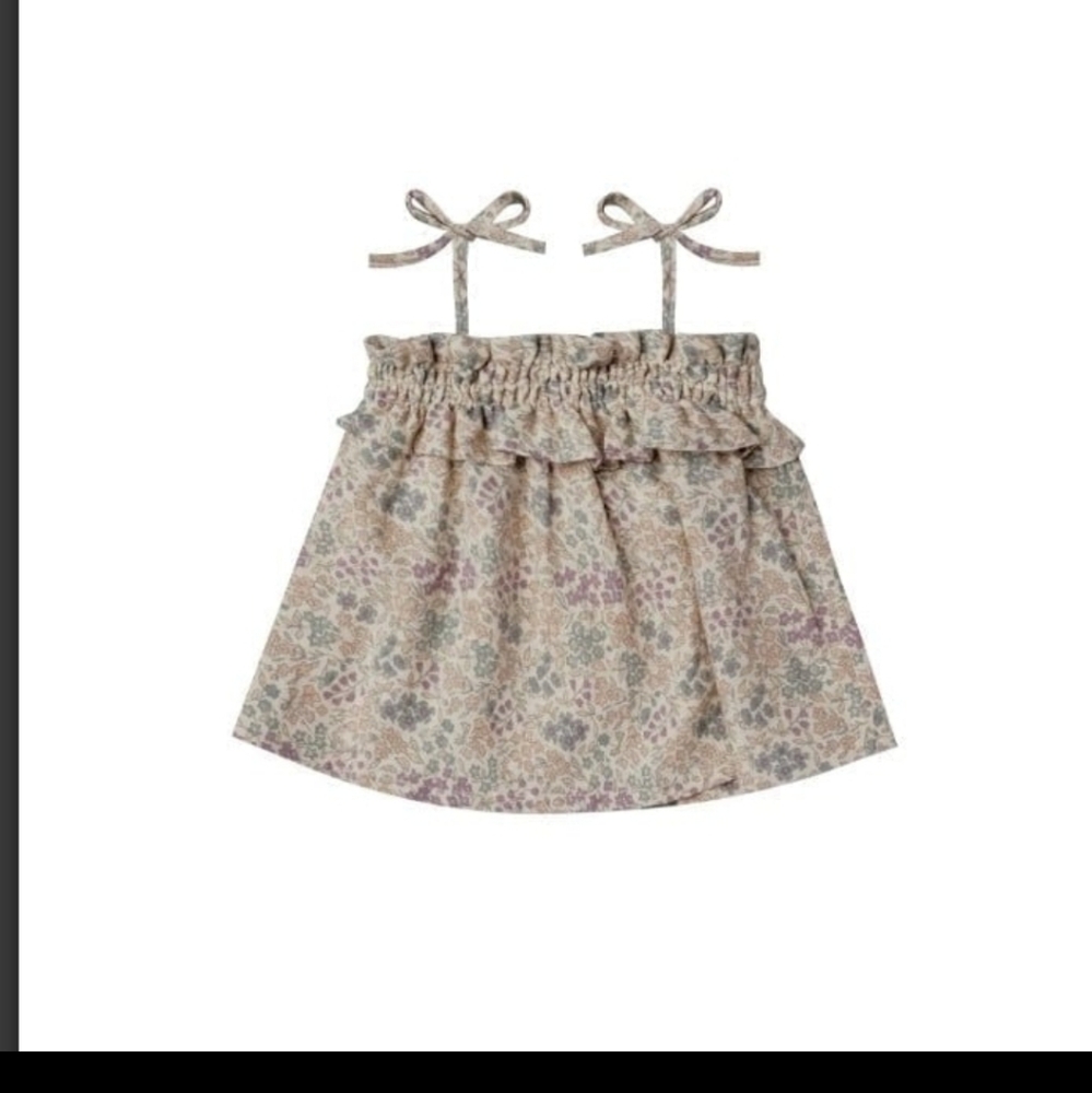 Nwt! Rylee+Cru garden ruffle set tube top and bloomer in garden